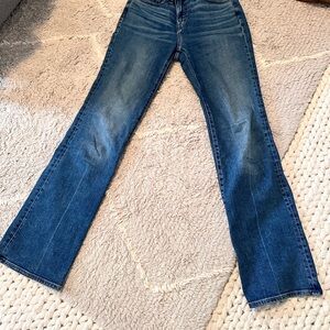 Madewell “kick out” full length denim